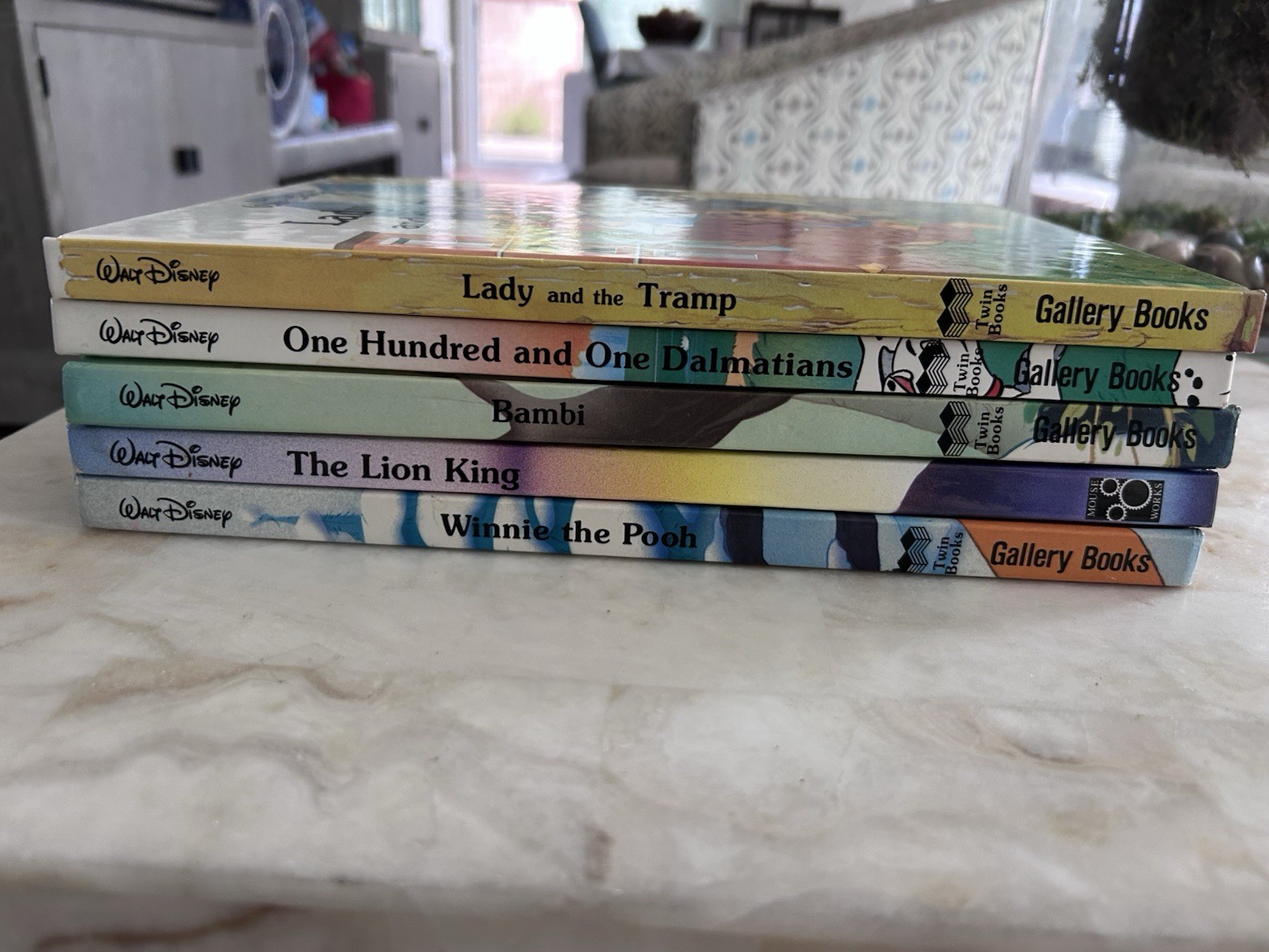 Lot of 5 Walt Disney Oversize Hardcover Books Gallery mouse works Lion King