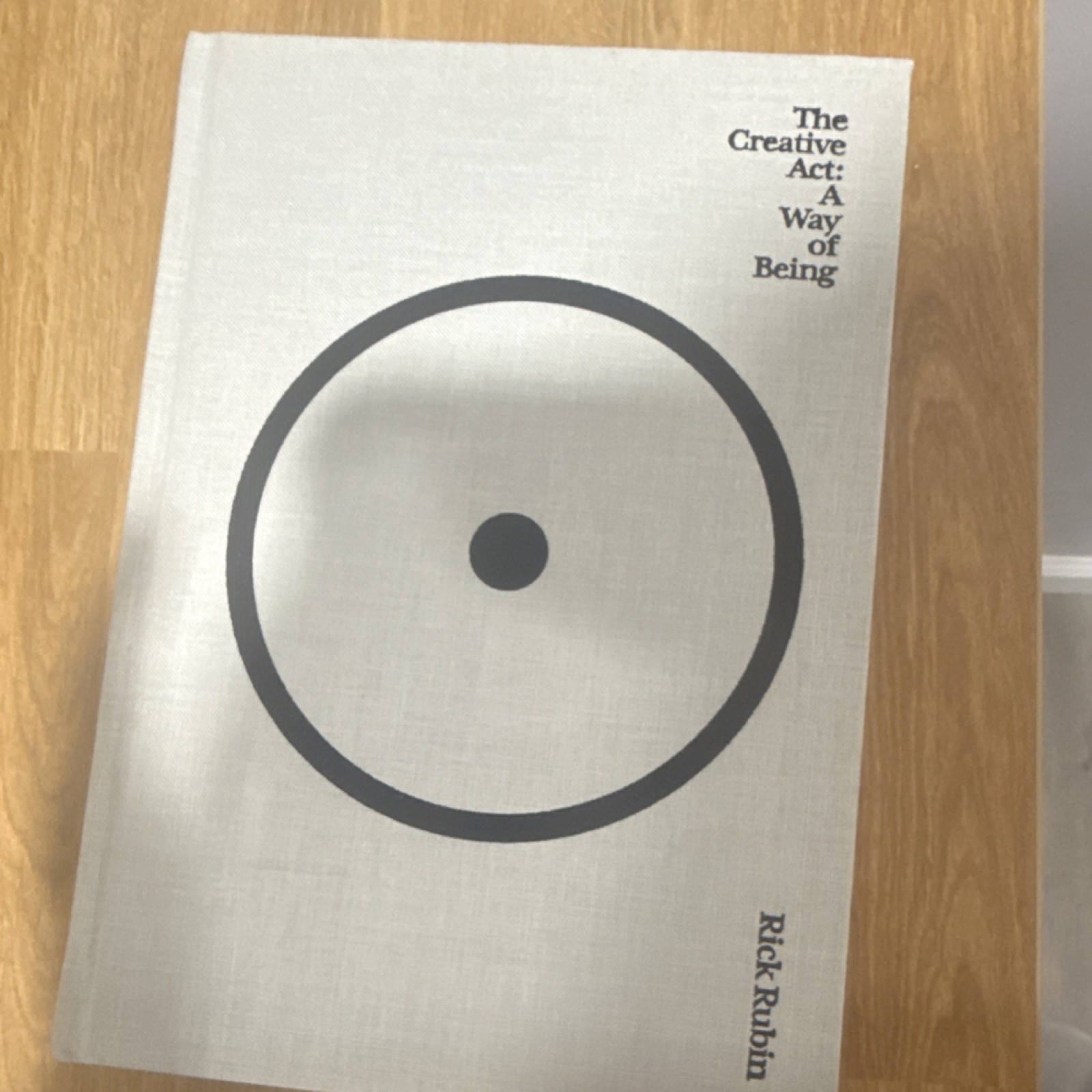 The Creative Act: A Way of Being by Rick Rubin Hardcover Penguin Creativity Book