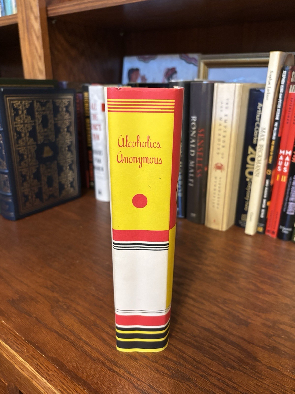 Alcoholics Anonymous Facsimile Big Book. Full Red Cloth w Gold Titles + Drunks