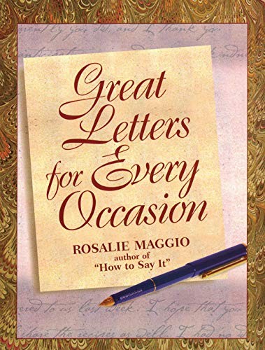 Great Letters for Every Occasion by Rosalie Maggio