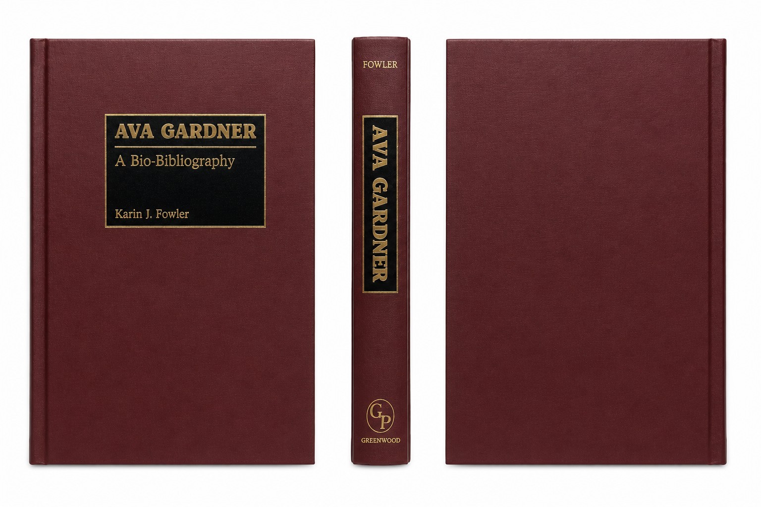 Ava Gardner: A Bio-Bibliography by Karin J. Fowler Hardcover w/Letter Brand New