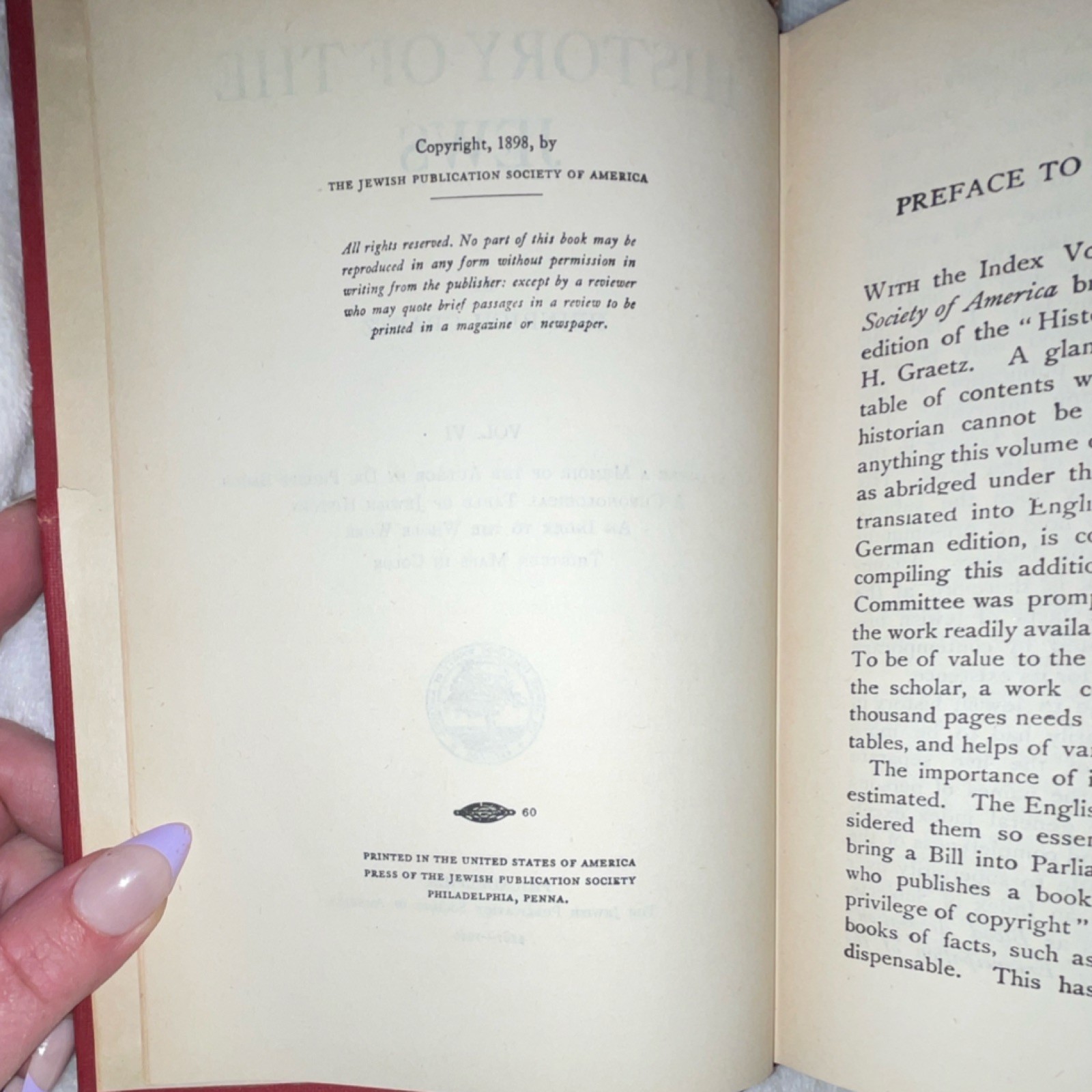 RAREGraetz History of the Jews 1948 Williamsburg Nuclear Scientist Maurice Indig