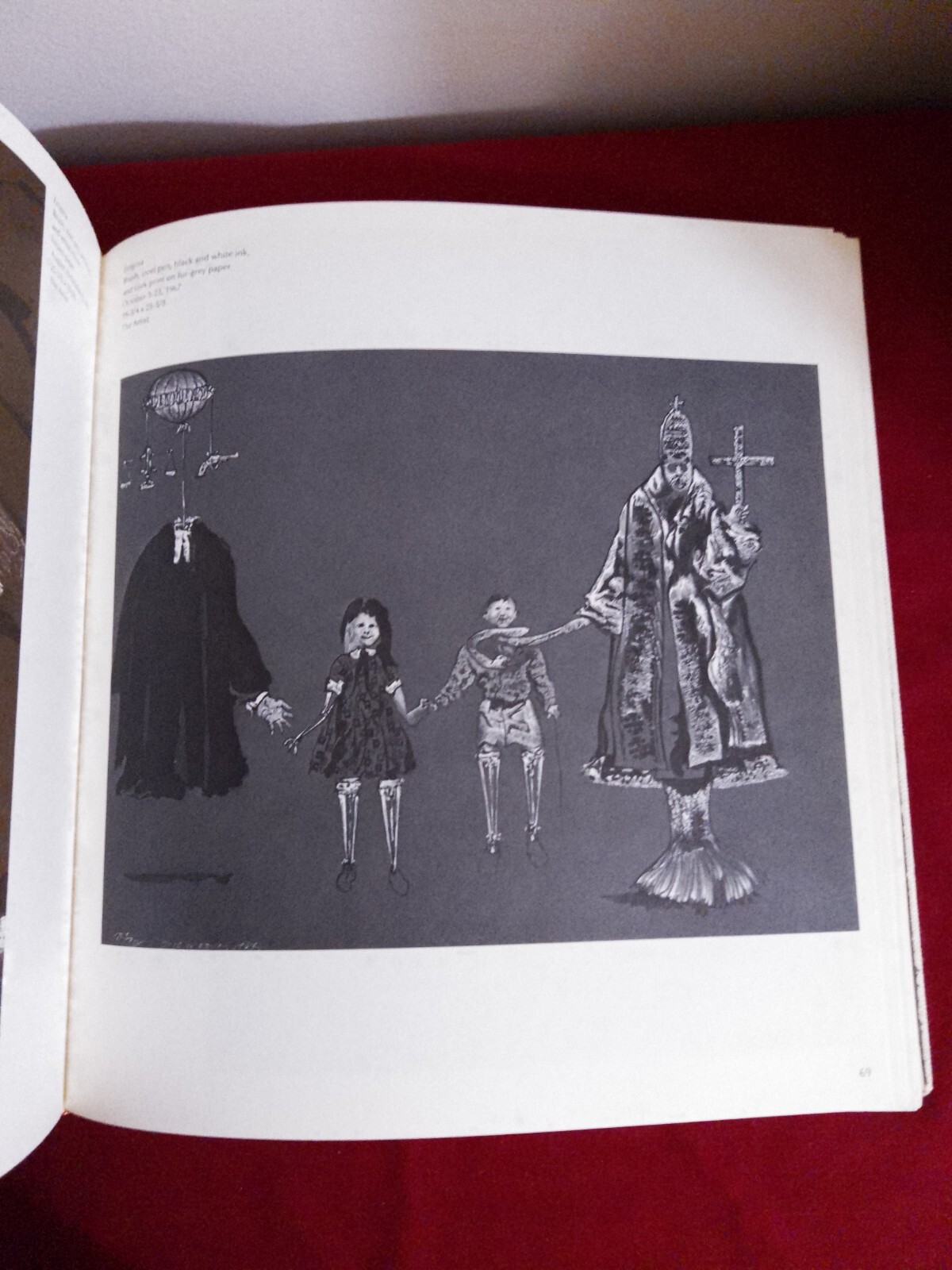 Harold Town Drawings – Original Lithograph Mary Hopkins 128/141 – HC 1969