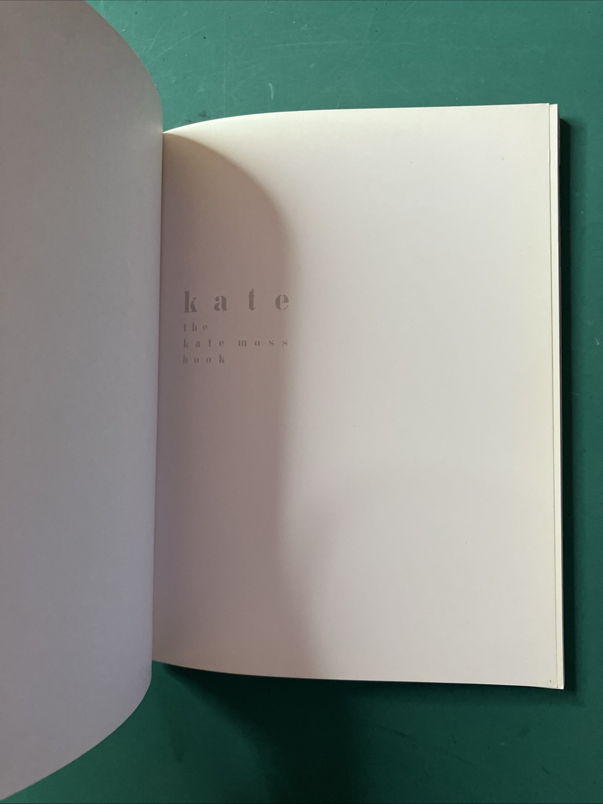 Kate : The Kate Moss Book by Kate Moss (1997, Paperback). Universe. VERY GOOD.