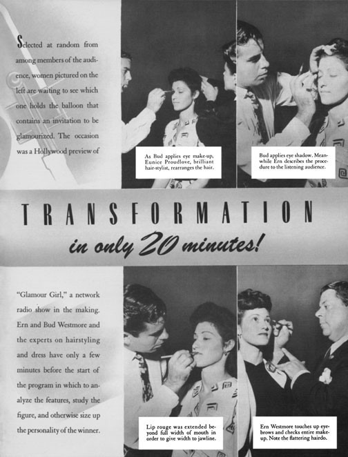 1940s Makeup Beauty Book / Westmore (Hairstyle Vintage)