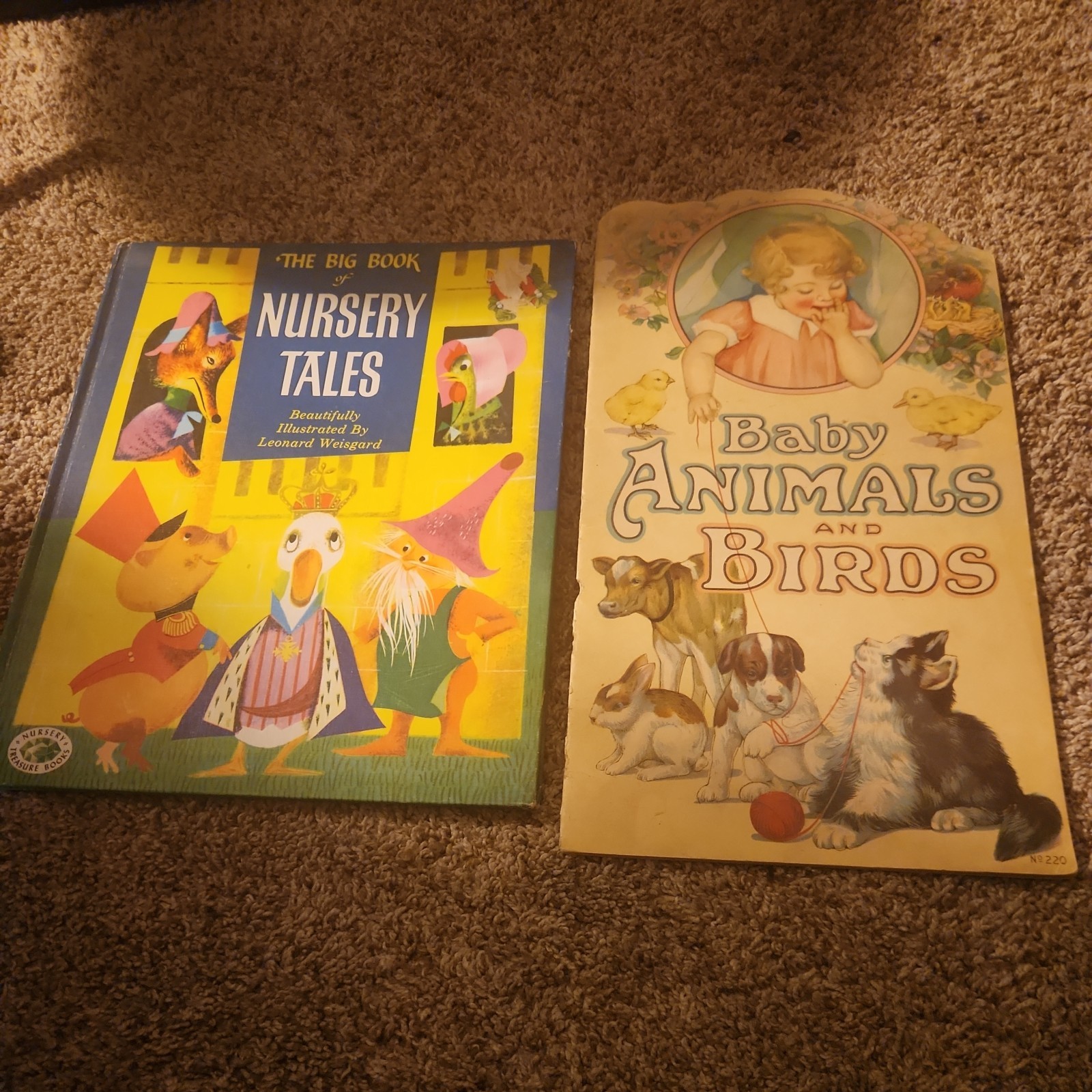Baby Animals & Birds by Julia Anne Rogers 1927 & Nursery Tales. 1954. VINTAGE.