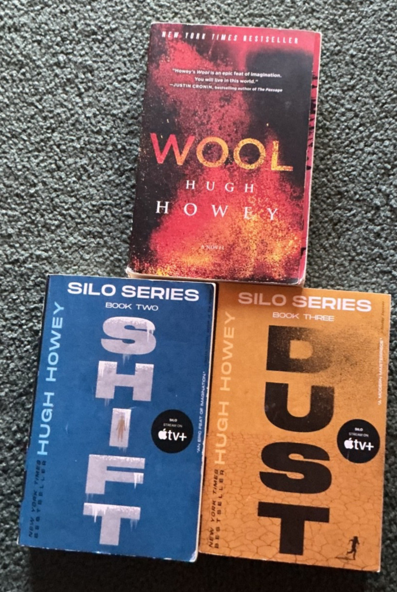 Silo Series By Hugh Howey, 3 Books – Wool, Shift, Dust – Paperback