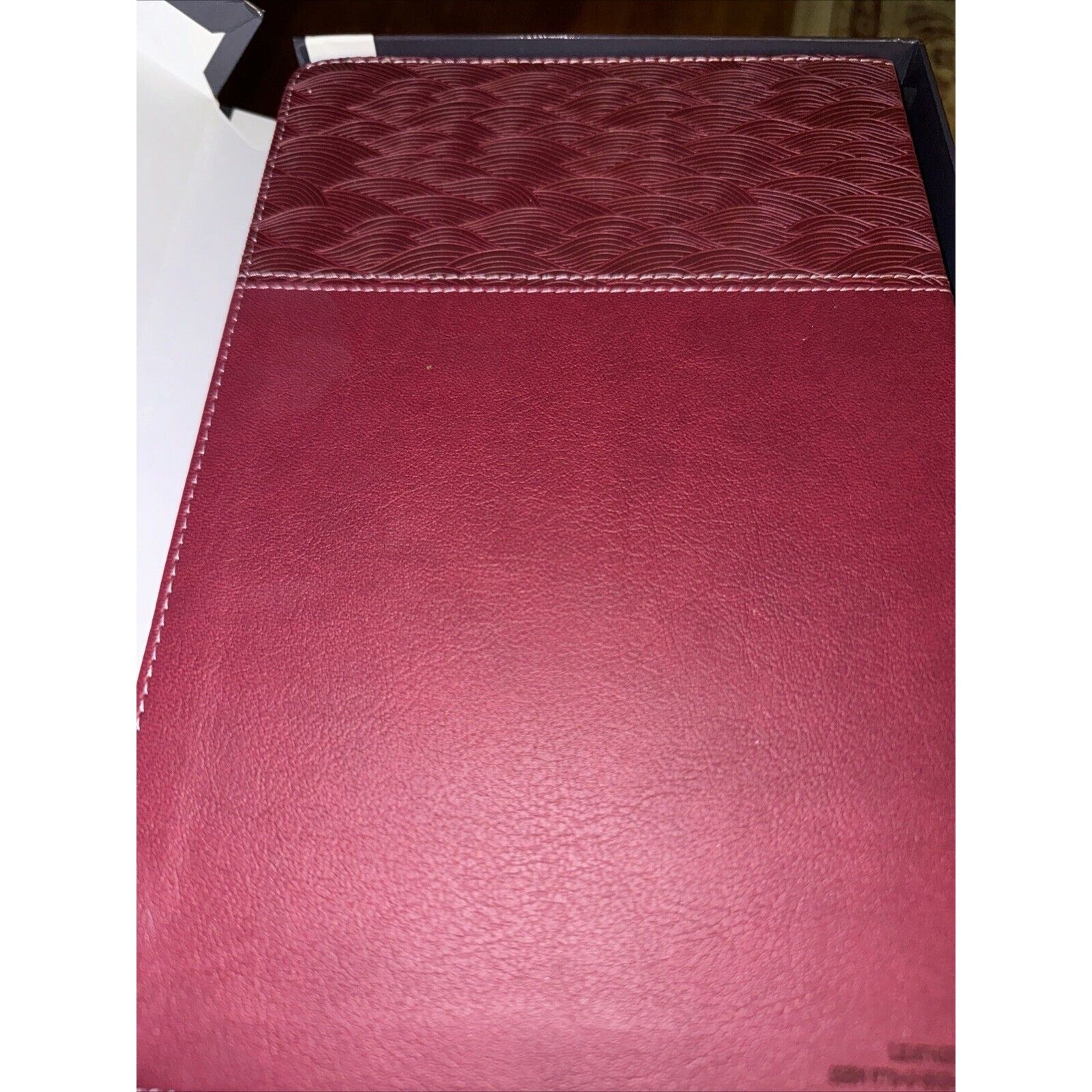 NASB Thinline Bible Large Print Leathersoft Burgundy Red Letter 2020 DAMAGED