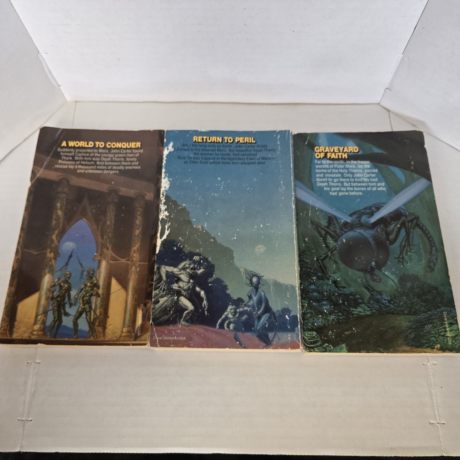 The Martian Tales of Edgar Rice Burroughs Lot of 9 Vols. 1 2 3 5 6 7 8 9 10. PB