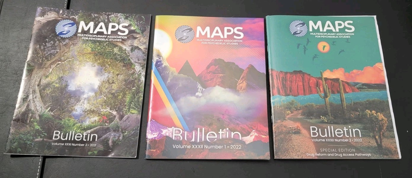 MAPS Bulletins Psychedelic Studies Literature & Art, 8 Magazines, Womens…
