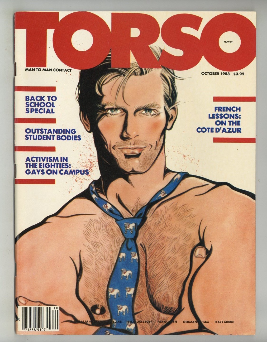Torso 1983 Falcon Studios, William Higgins 100pgs Gay Pinup Magazine M38900