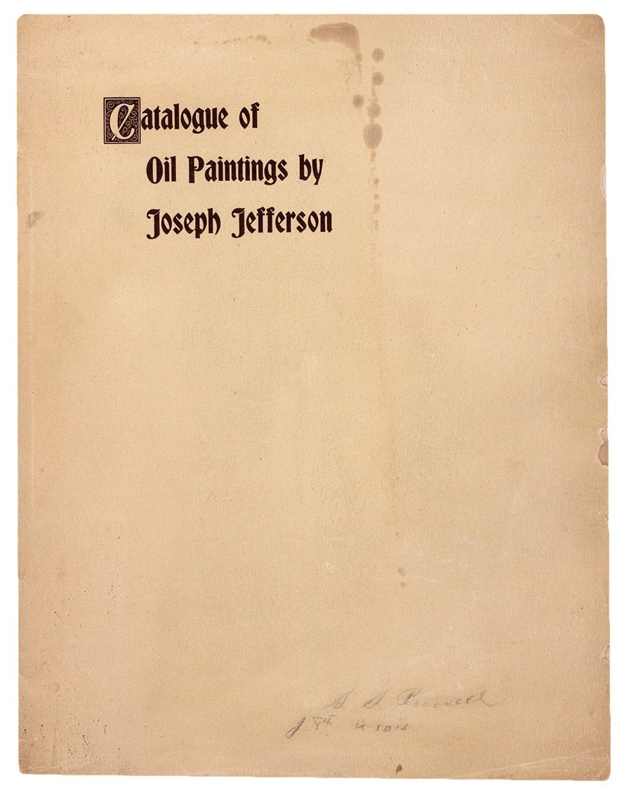 [Fisher Galleries] – Exhibition of 55 Oil Paintings by Joseph Jefferson at…