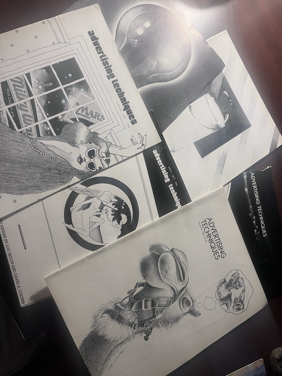 🔥Advertising Techniques Magazine, Lot Of 6 77-82. Very Rare And Hard To Find🔥