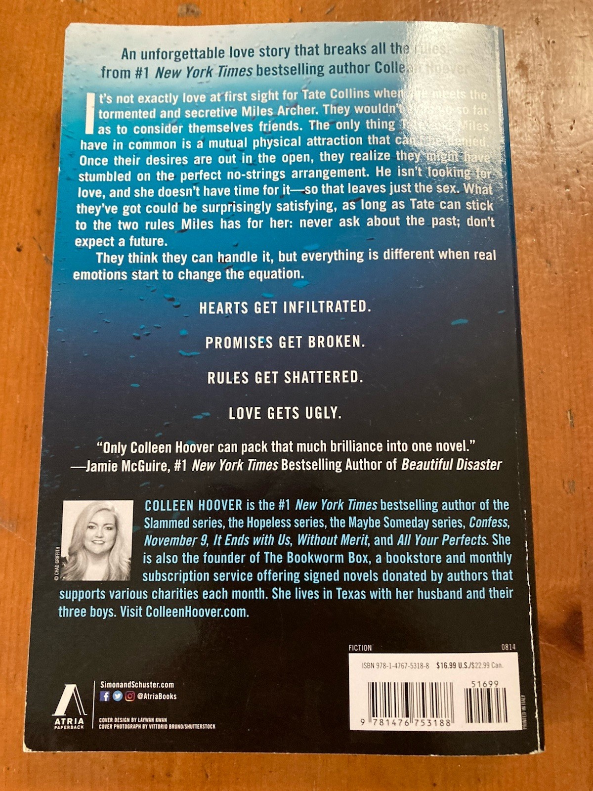 Ugly Love : A Novel by Colleen Hoover (2014, Trade Paperback)