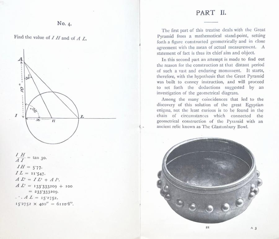RARE 1920 OCCULT Booklet PYRAMID Witness Veiled Knowledge Robert Perks Ex-Libris