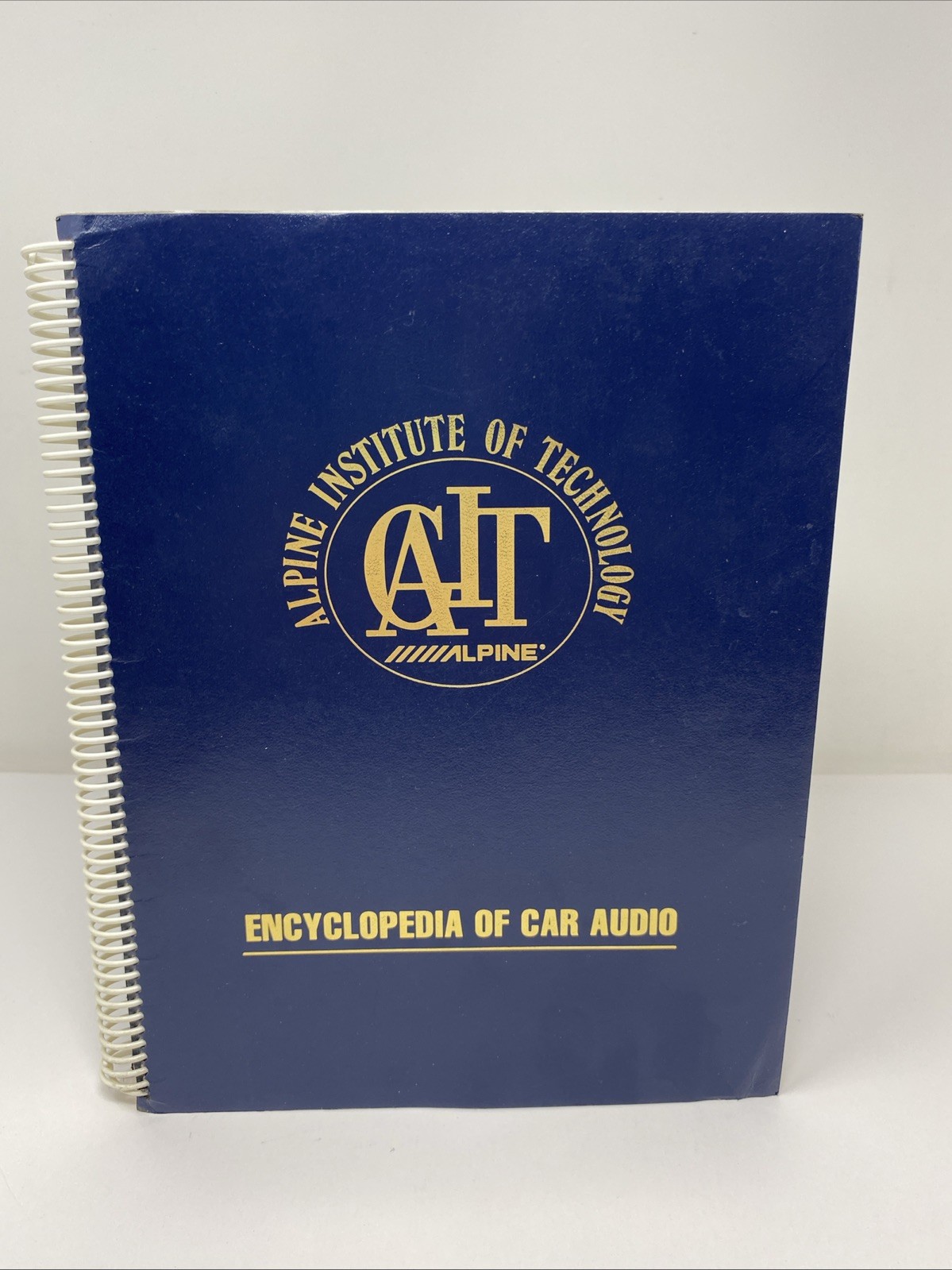Vintage Encyclopedia Of Car Audio Alpine “GAIT” Blue Spiral PB 1991 Manual USA