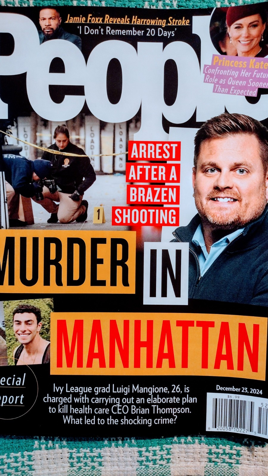 PEOPLE MAGAZINE – DECEMBER 23, 2024 – MURDER IN MANHATTAN