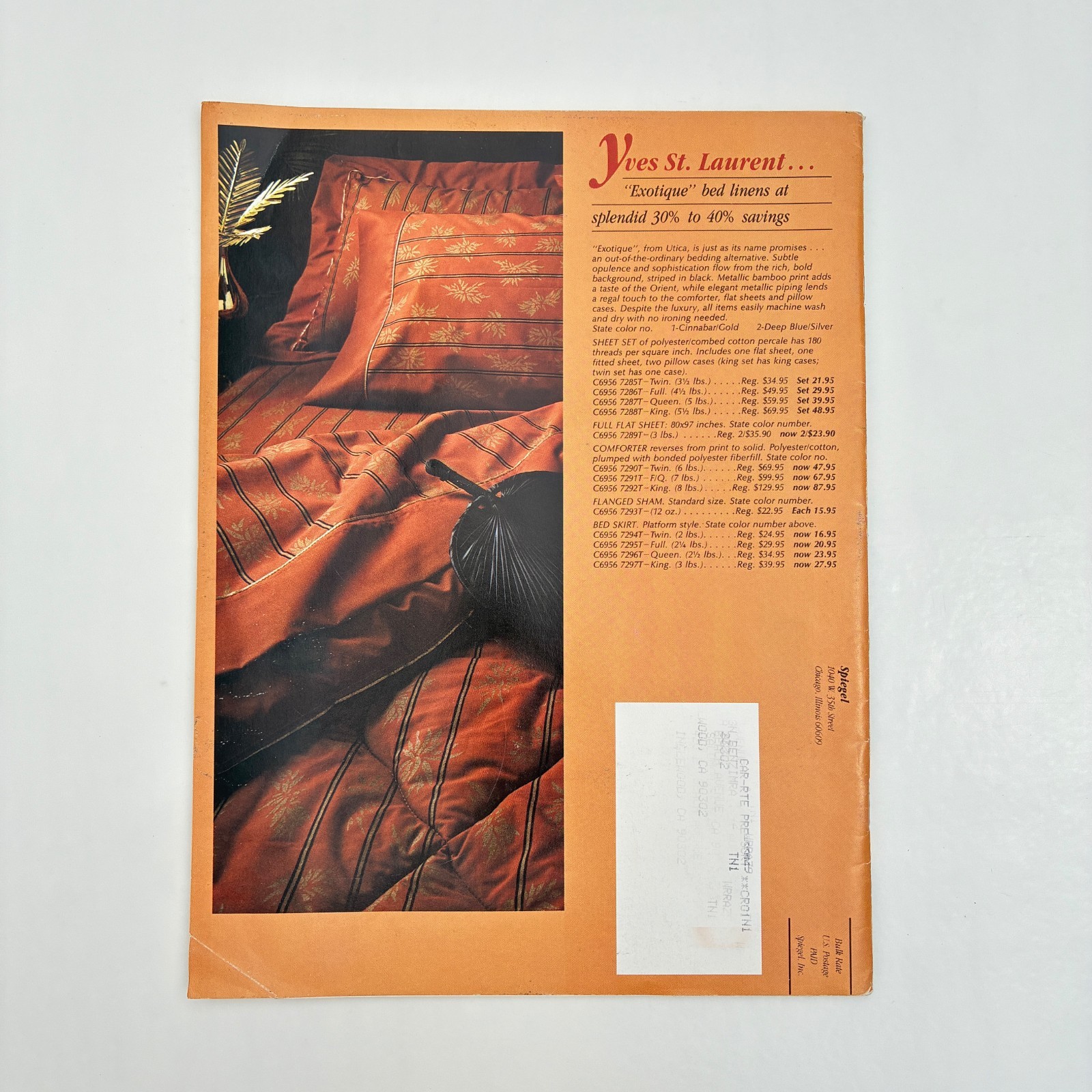 SPIEGEL catalog 1983 LIz Claiborne barry Bricken generra Calvin Klein