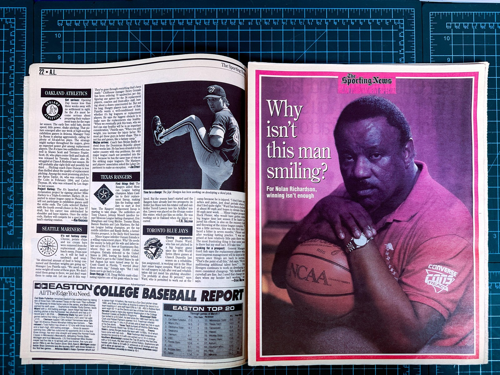 Vintage 1993 95 The Sporting News Magazine March June Michael Jordan Bulls NCAA