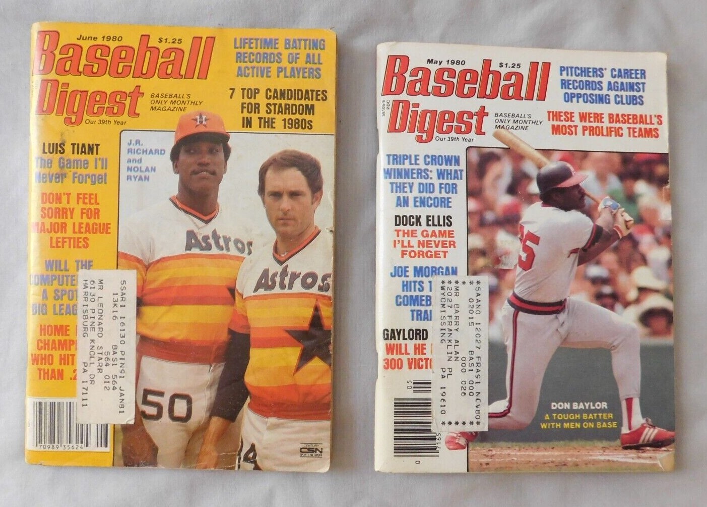 1980 Baseball Digest Pick one