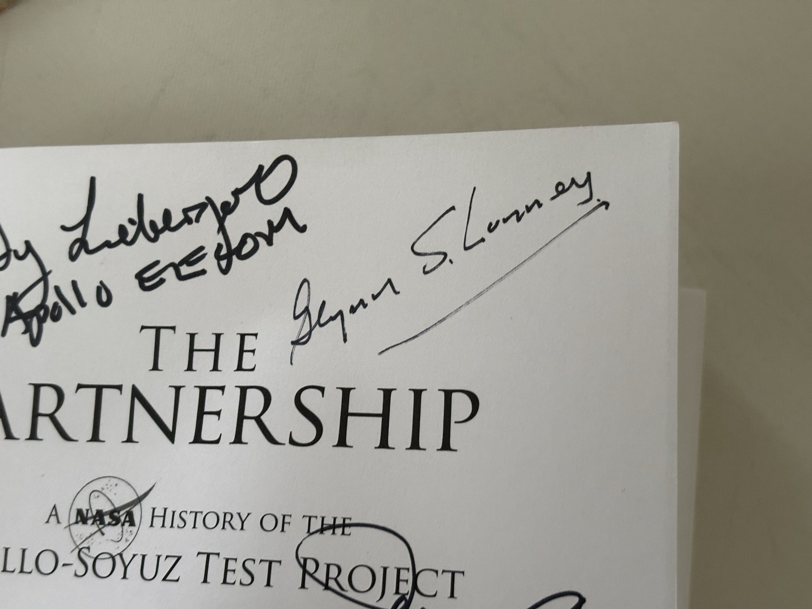 The Partnership : A NASA History of the Apollo-Soyuz Test Project (SIGNED X 6)