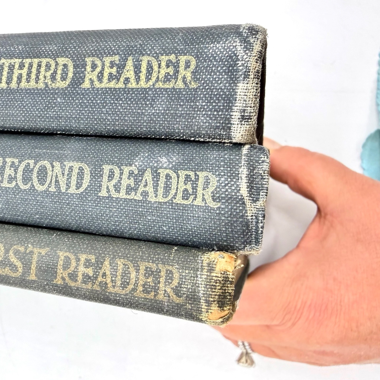 Antique Natural Method Readers Set 1st 2nd 3rd McManus Haaren Scribner 1914-1916