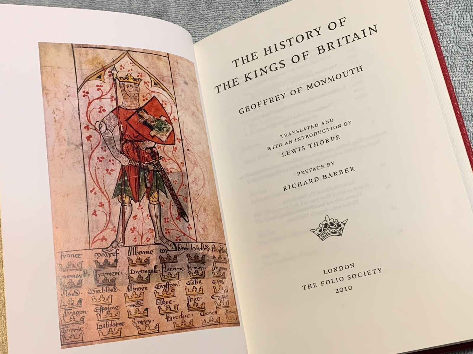 The History Of The Kings Of Britain (2012 Folio Society) Illustrated/Slipcase/HC