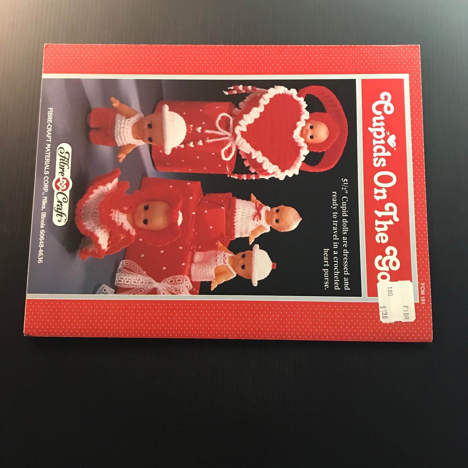 Cupids On The Go Fibre-Craft Crochet Patterns 5.5″ Cupid Doll Clothing Purse FCM