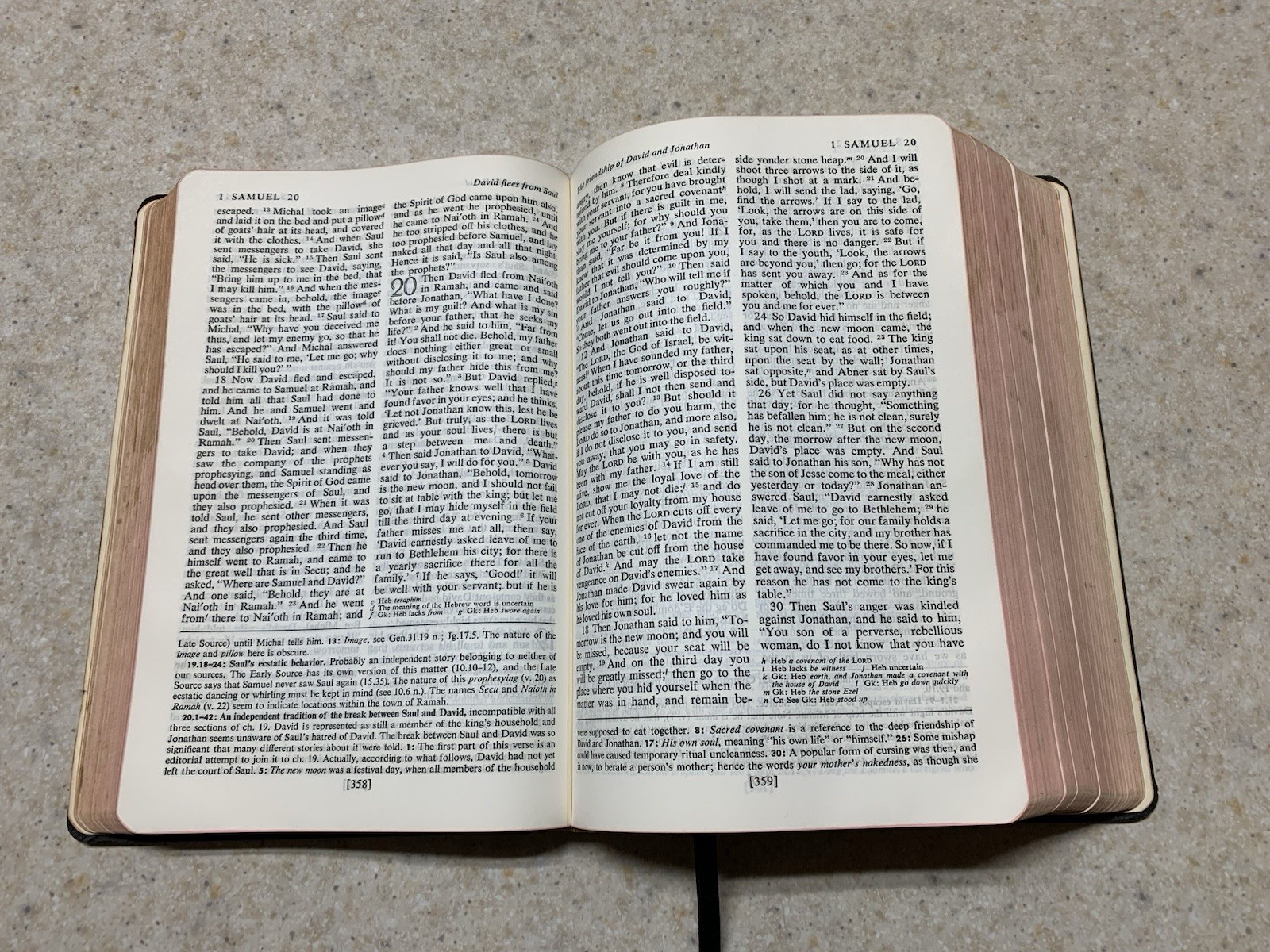 OXFORD ANNOTATED BIBLE RSV Revised Standard Version LEATHER 1962 Old & New Test