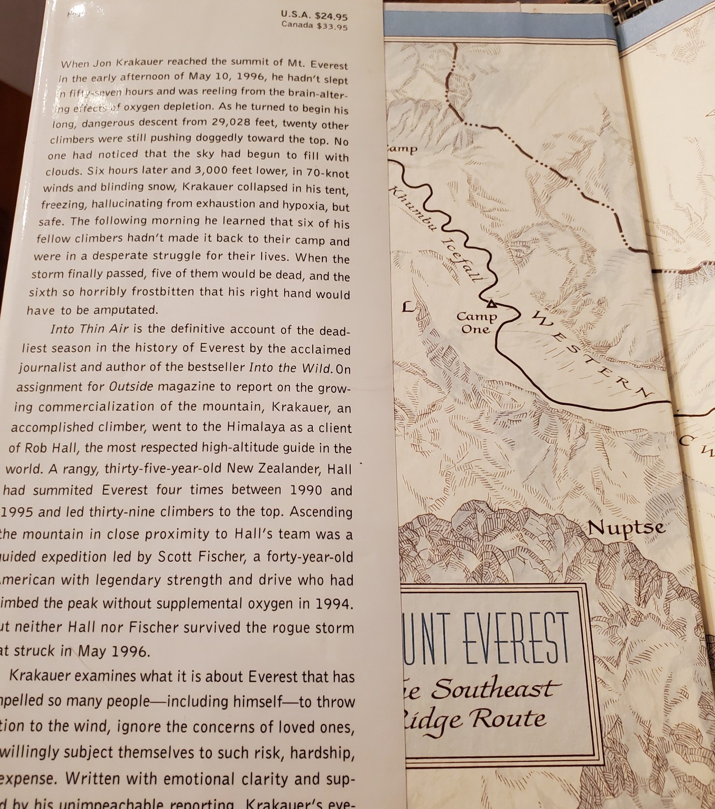 Into Thin Air, Jon Krakauer, 1st Edition/1st Printing, 1997, HC/DJ
