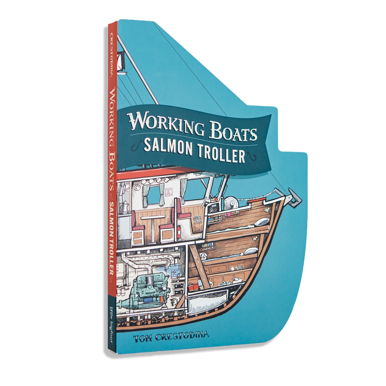 Working Boats: Salmon Troller: A Boat-Shaped Look-Inside Board Book for Todd…