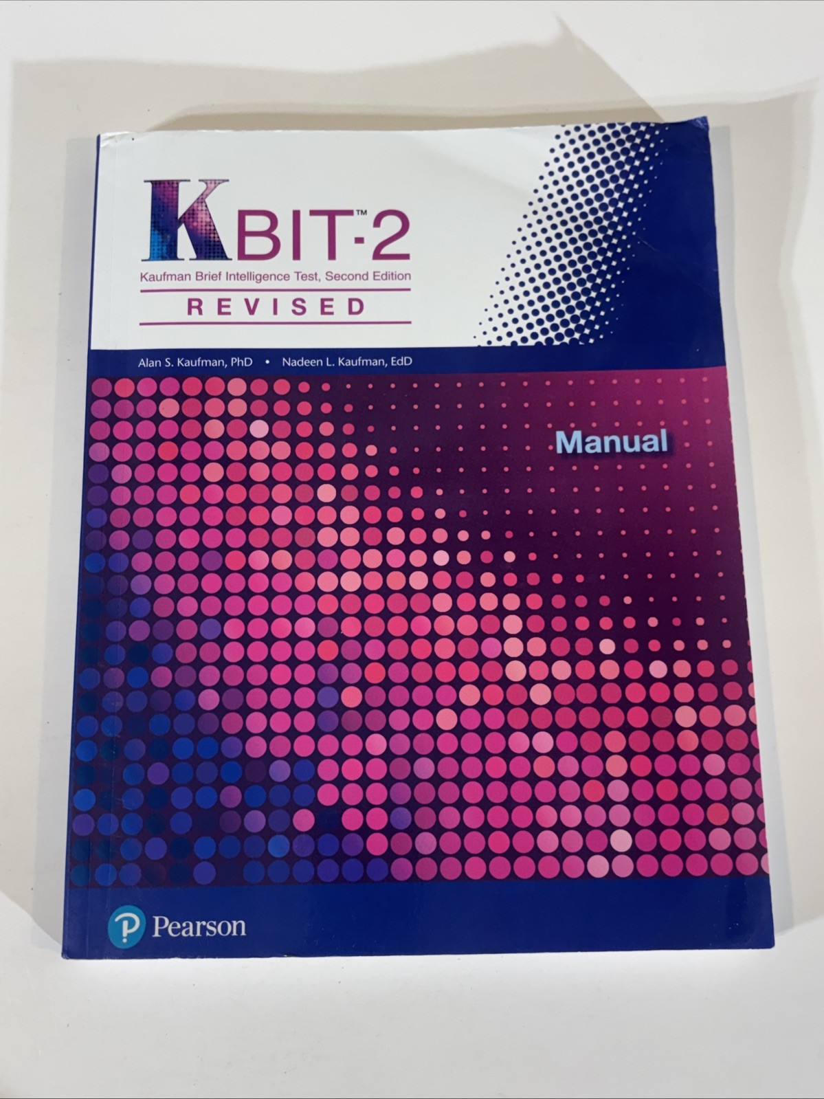 KBIT-2 Kaufman Brief Intelligence Test 2nd Edition Revised Manual A103000064442