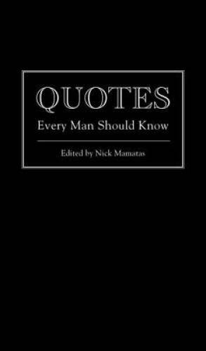 Quotes Every Man Should Know (Stuff You Should Know) – Hardcover – GOOD