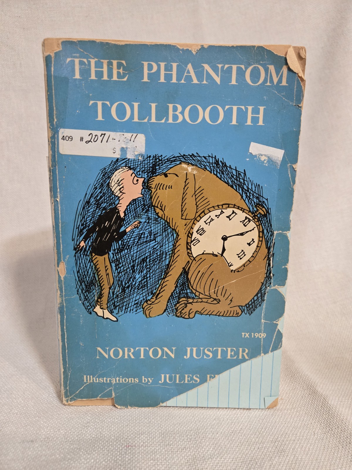 The Phantom Tollbooth Norton Juster Jules Feiffer 1st PB 1961 Scholastic Illust…