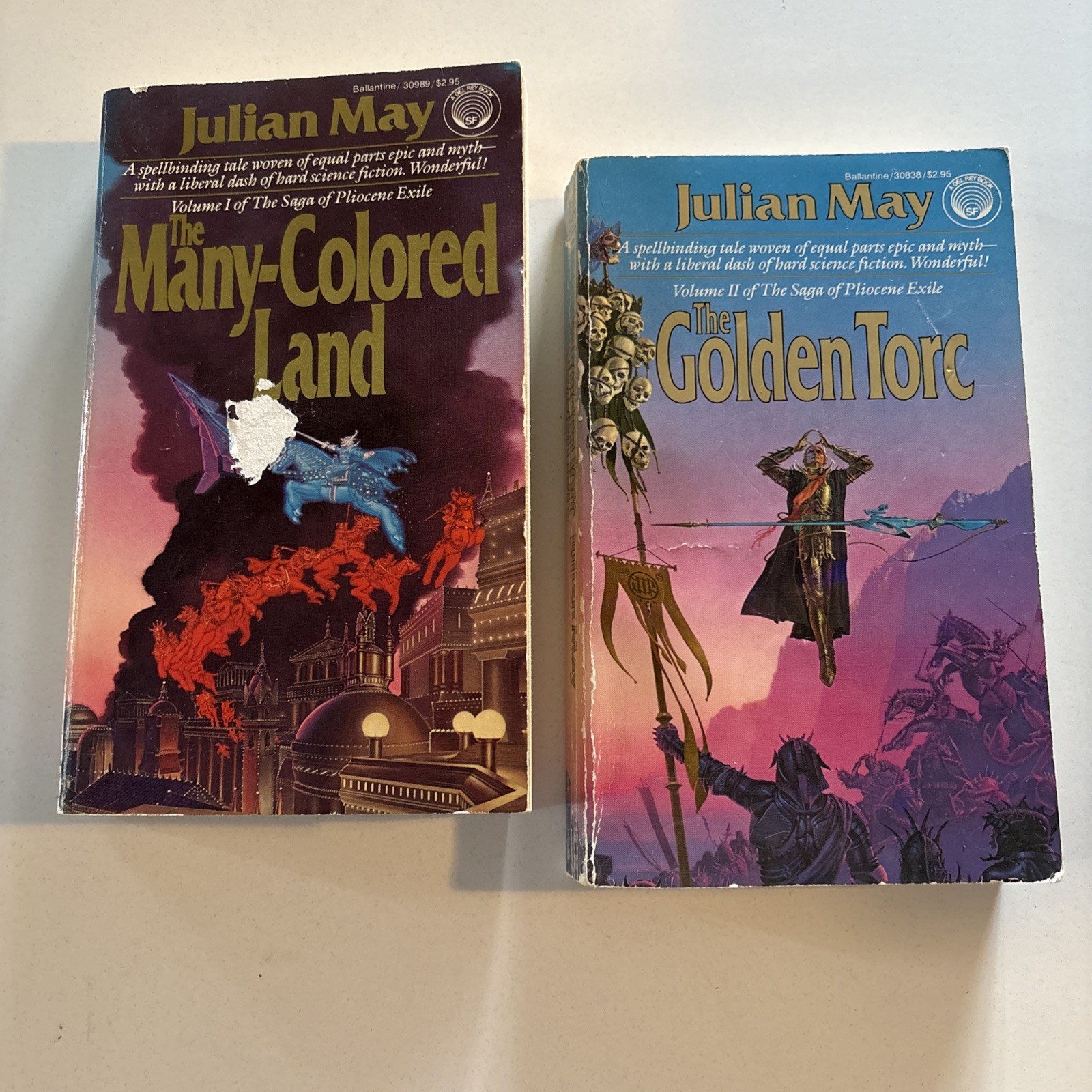 Volume 1 & 2 of The Saga of Pliocene Exile Paperback Books By Julian May