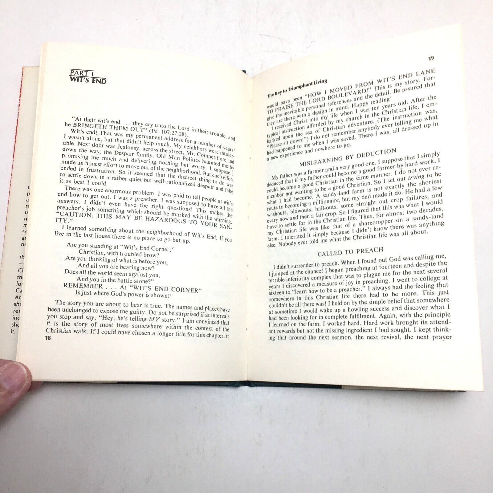 Key to Triumphant Living by Jack R. Taylor, 1971 religion personal discovery HC