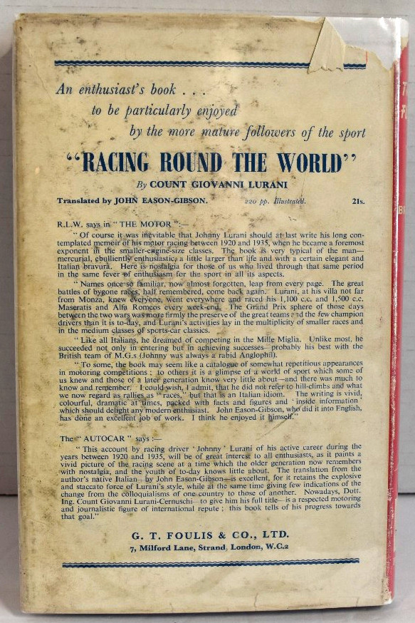 Targa Florio – By W.F. Bradley VERY RARE!