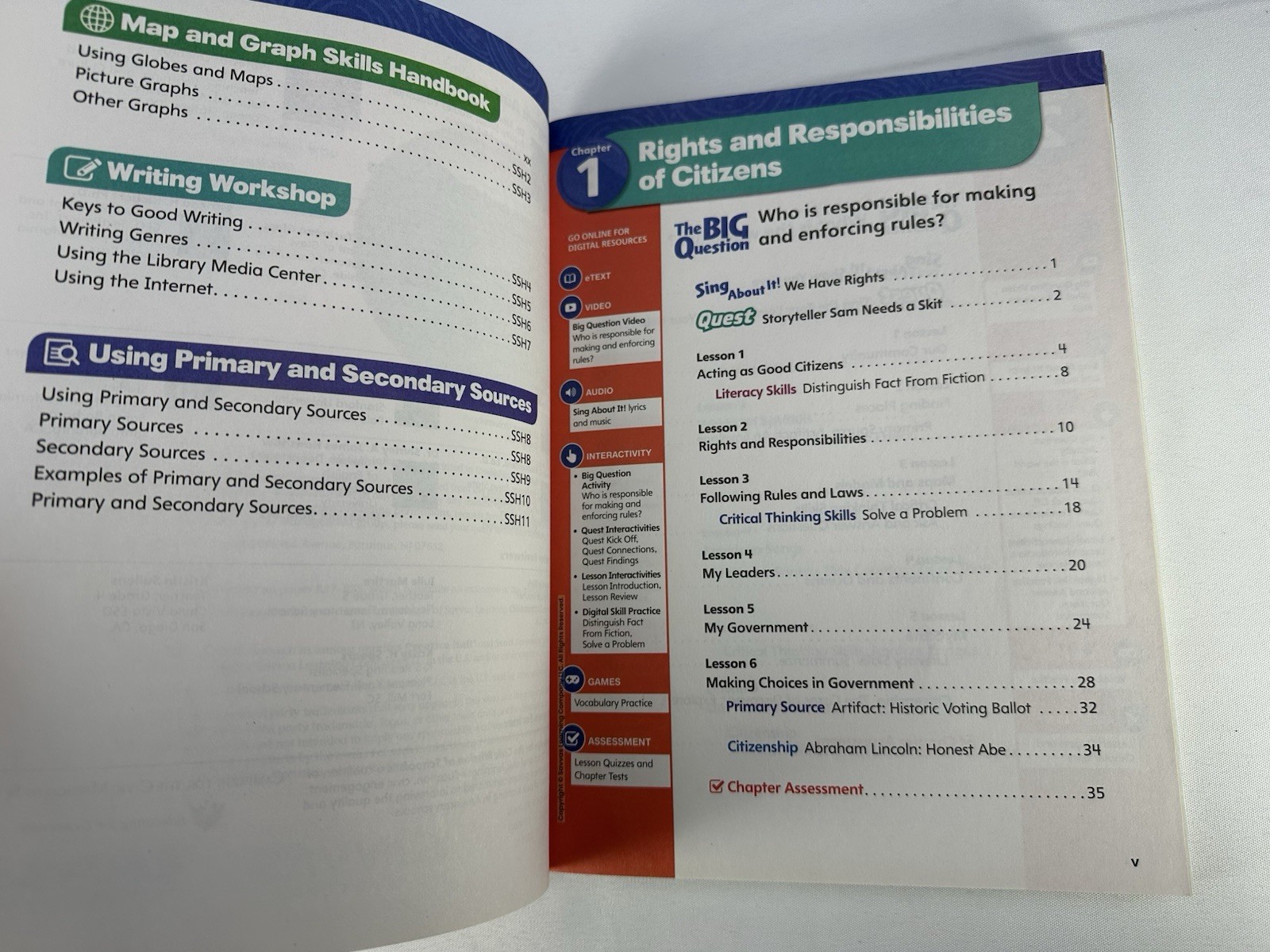 SAVVAS LEARNING COMPANY MY WORLD INTERACTIVE BOOK SOCIAL STUDIES