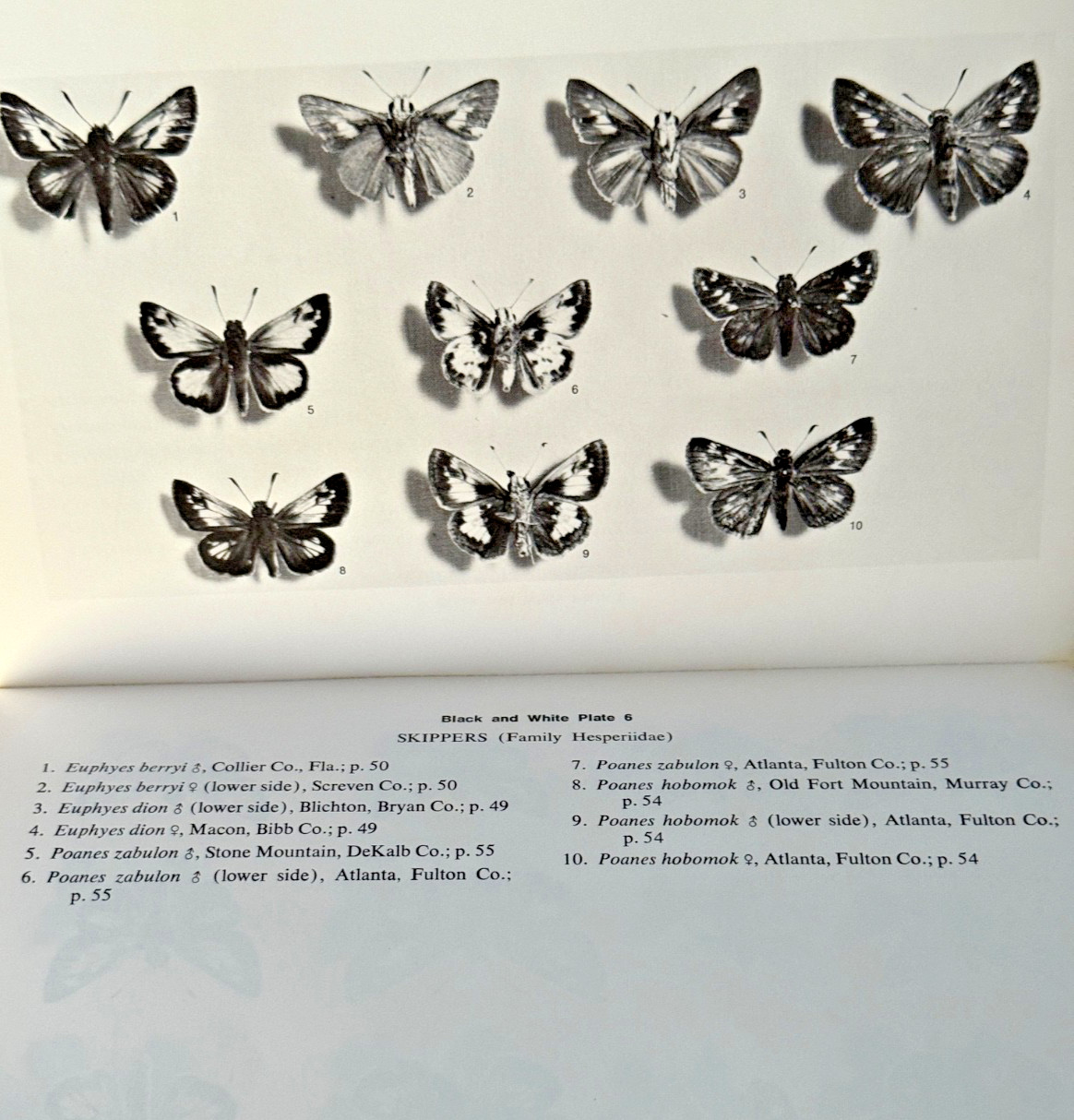 Butterflies of Georgia Lucien Harris Jr 1972 1st Ed PB Univ Oklahoma Press