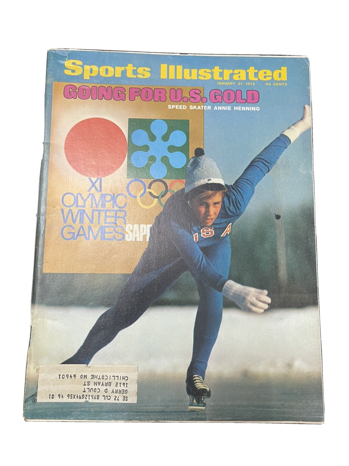 Sports Illustrated January 31, 1972 Winter Olympics Annie Henning – Pat Matzdorf