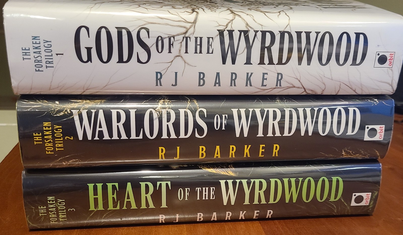 Gods, Warlords, and Heart of Wyrdwood – RJ Barker SIGNED/Numbered Broken Binding