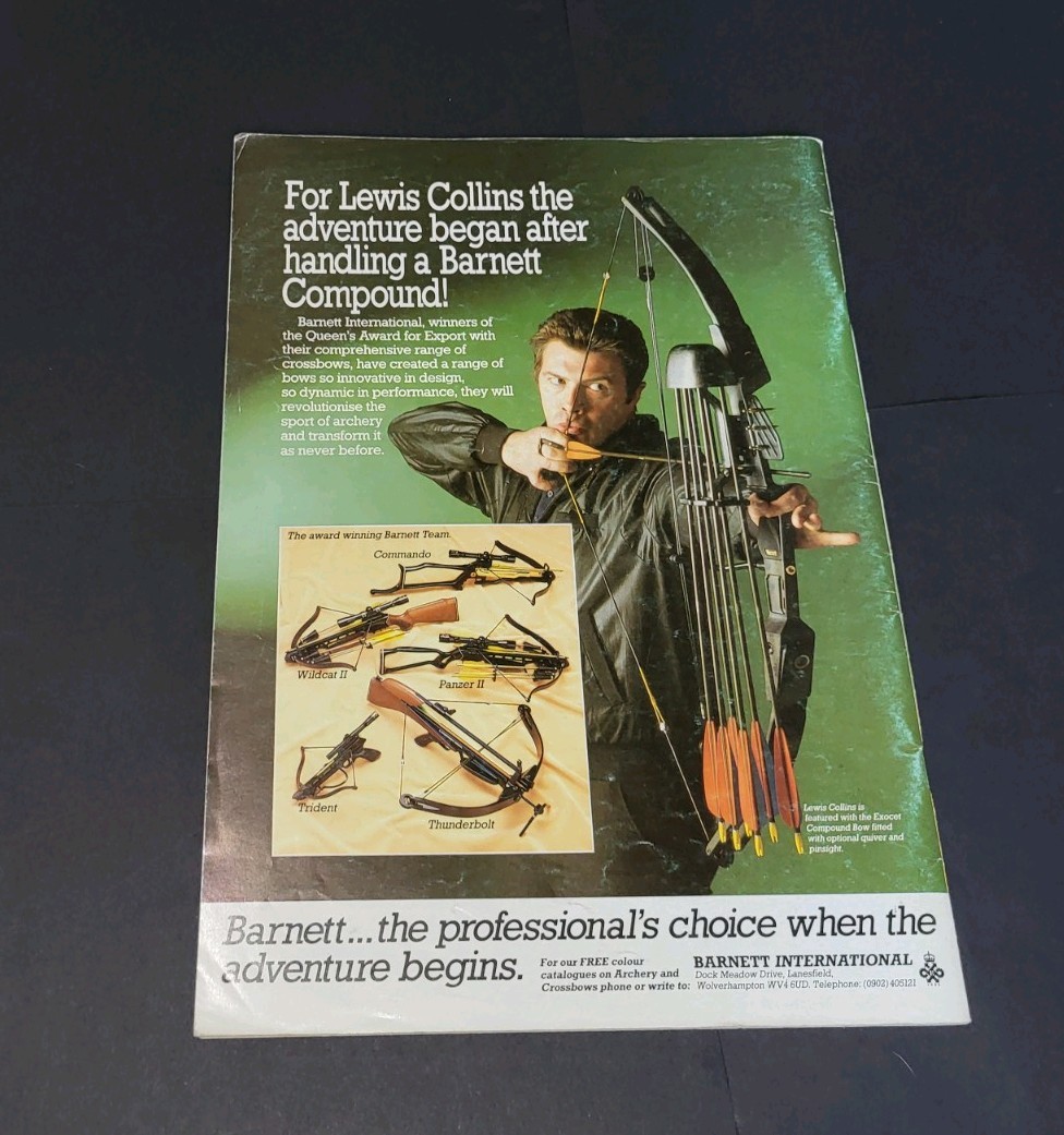 1986 Vintage Air Gunner Gun Magazine Centerfold Poster Airgun Brittish European