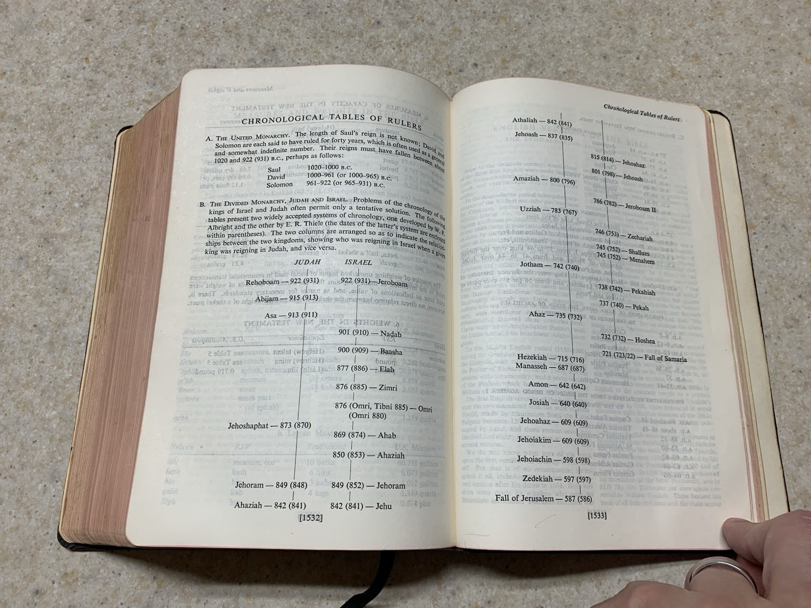 OXFORD ANNOTATED BIBLE RSV Revised Standard Version LEATHER 1962 Old & New Test