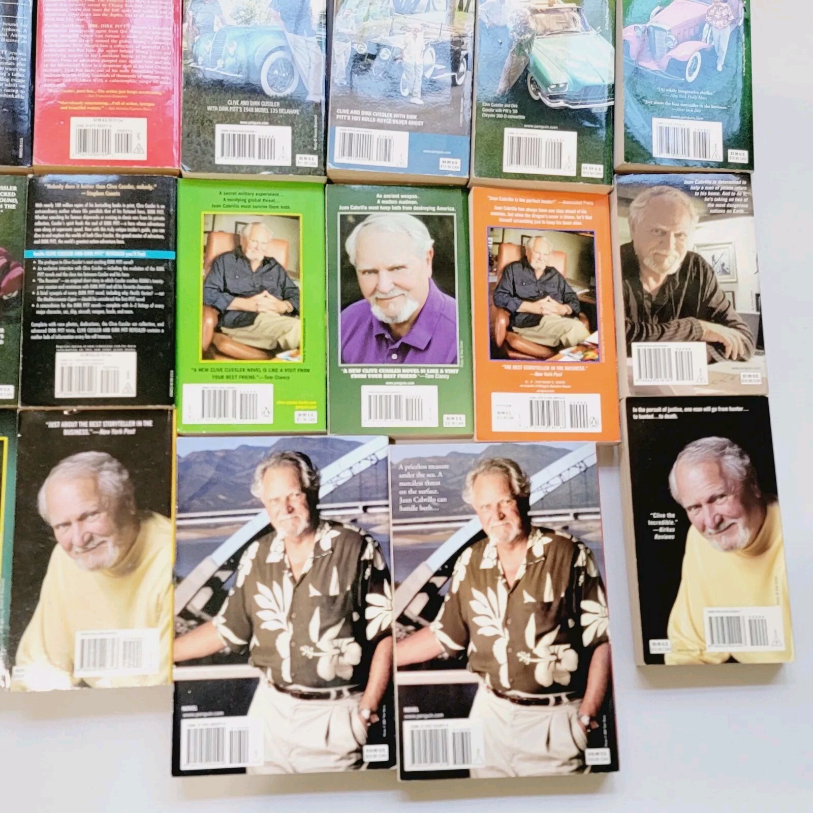 Clive Cussler Paperback Books 17 Dirk Pitt 9 Oregon & The Chase Large Lot of 27