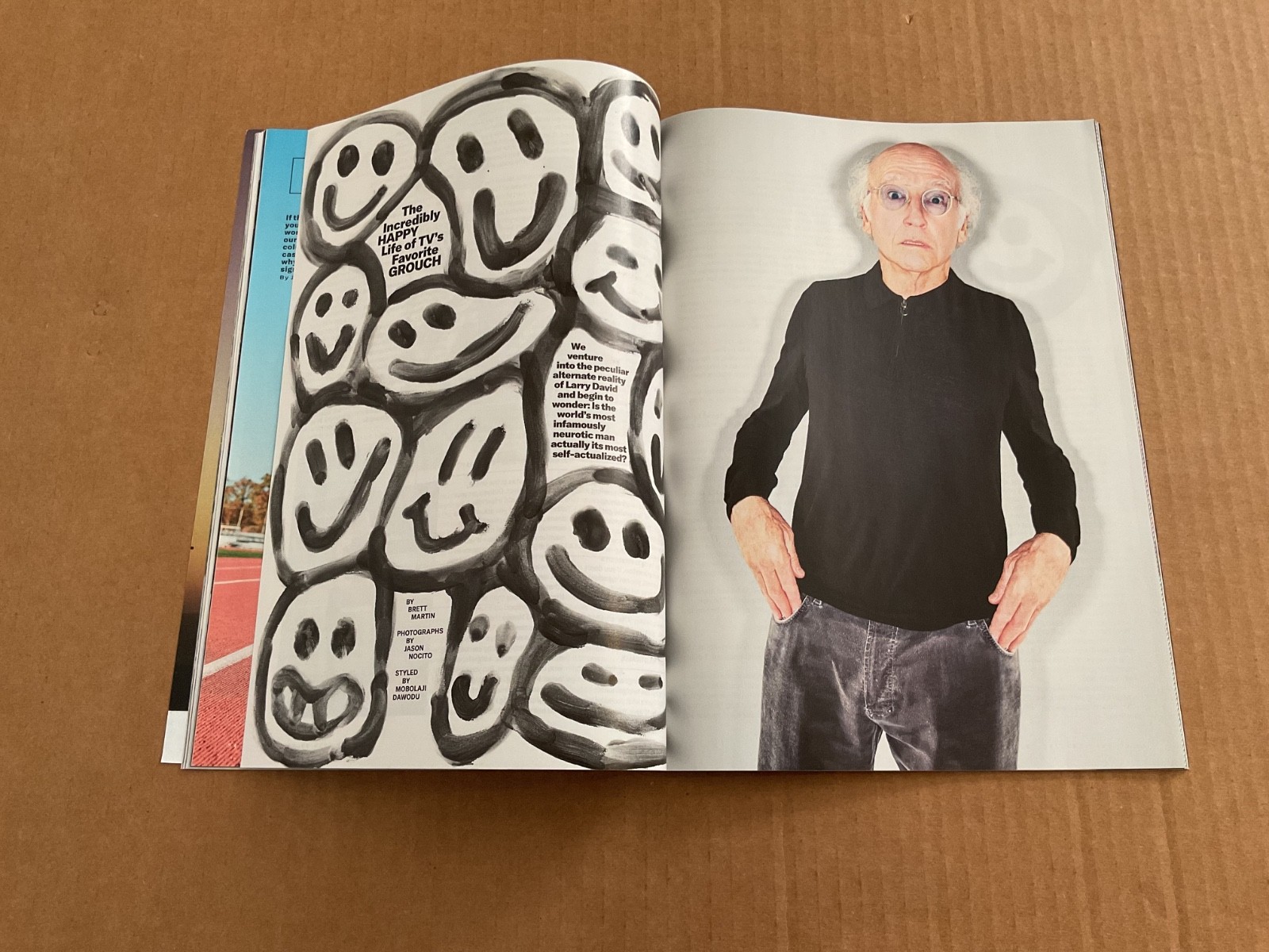 GQ Feb 2020 Larry David Cover The Wellness and Success Issue Bagged/Boarded