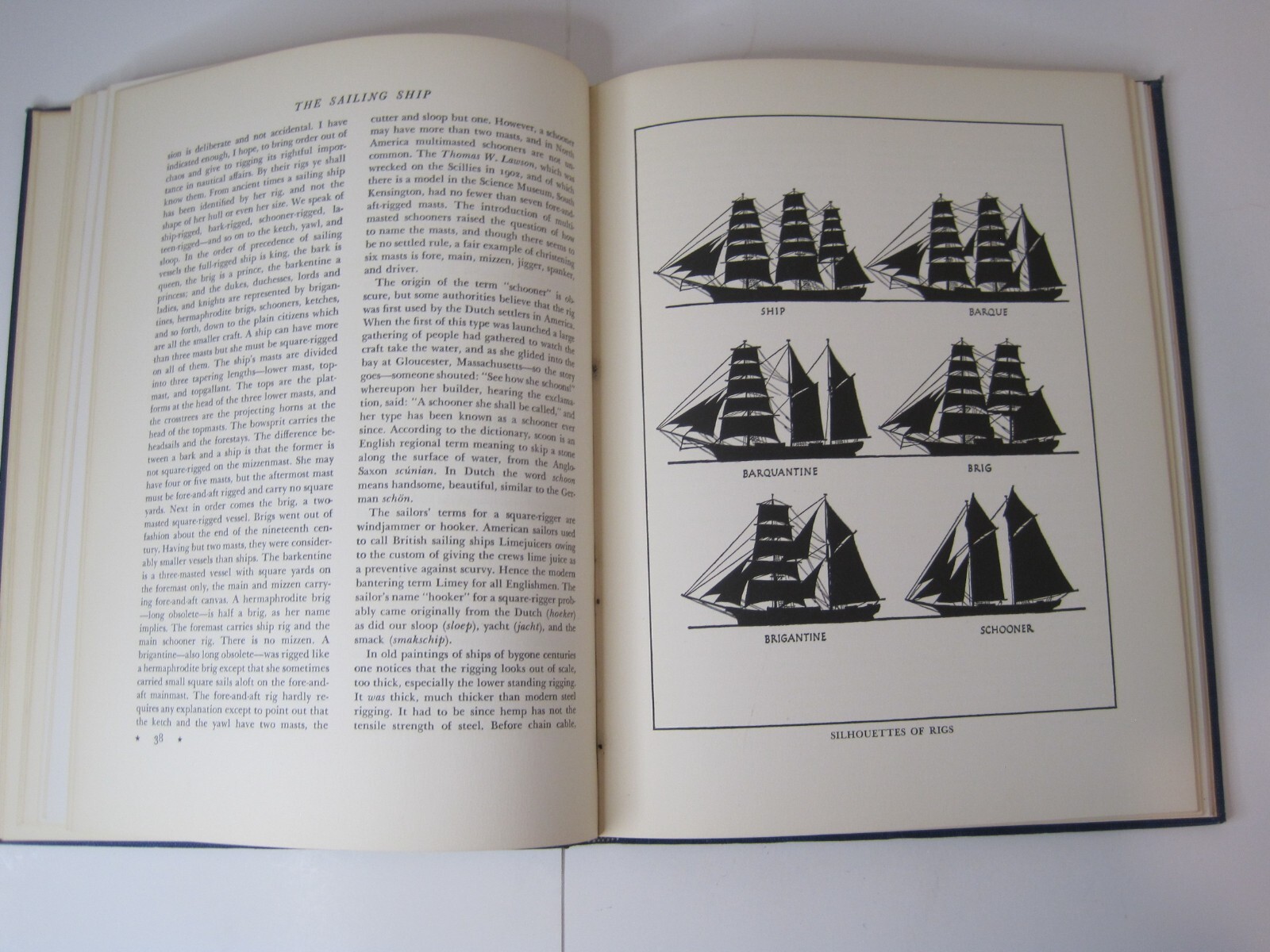 The Sailing Ship: A Study in Beauty by Stanley Rogers HC 1950 First Edition