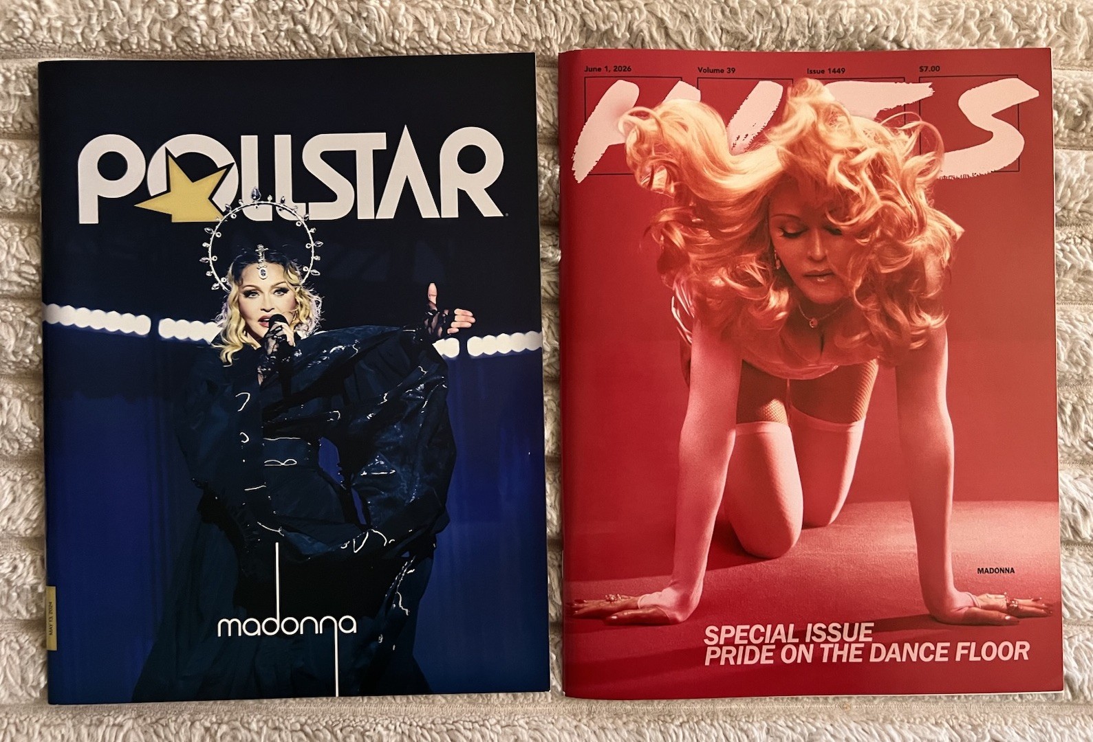 Madonna HITS & Pollstar Industry Magazines RARE Limited Edition Lot 2024 2026