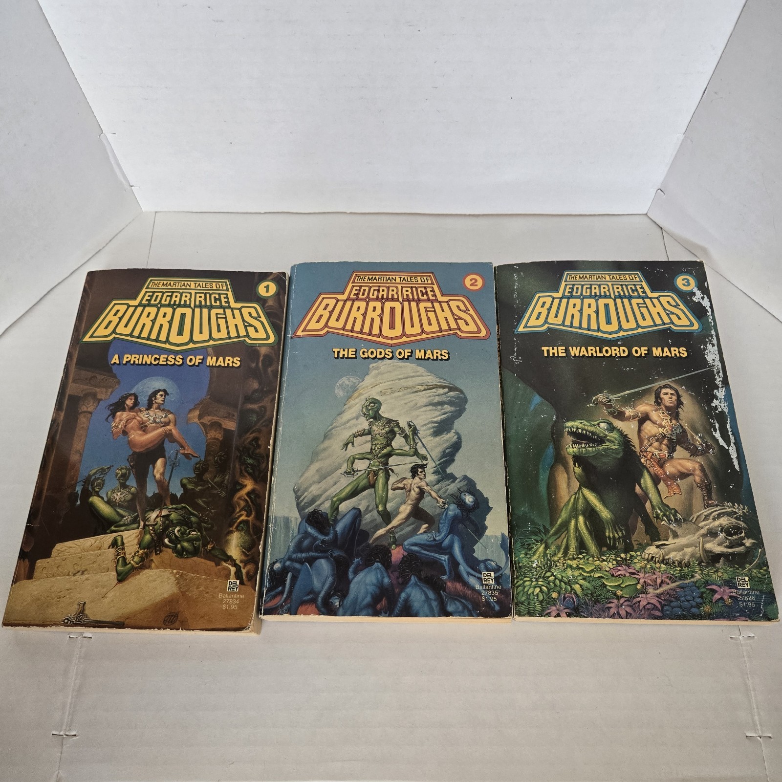 The Martian Tales of Edgar Rice Burroughs Lot of 9 Vols. 1 2 3 5 6 7 8 9 10. PB
