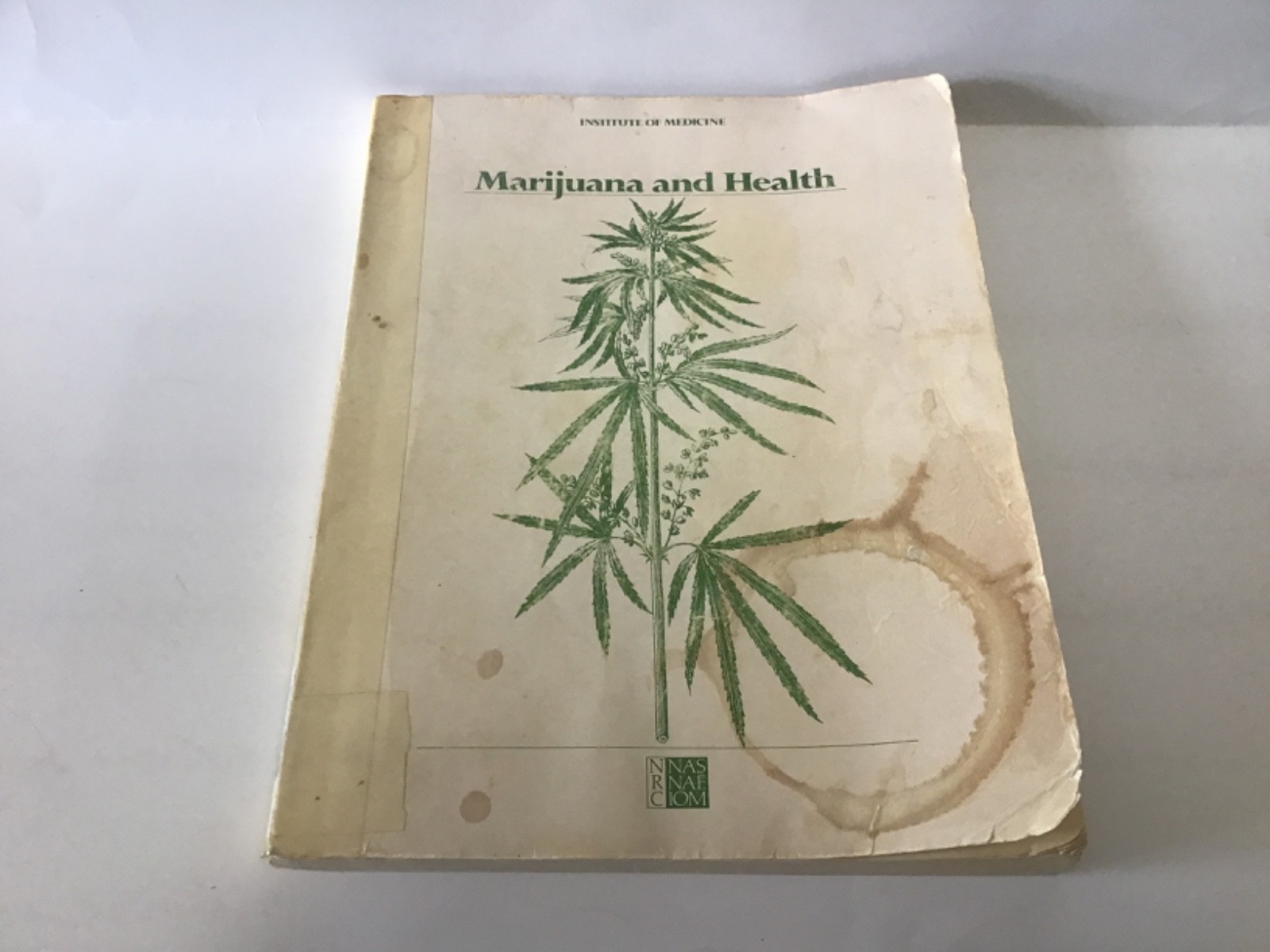 Marijuana And Health Institute Of Medicine-1982 Rare EX-Library