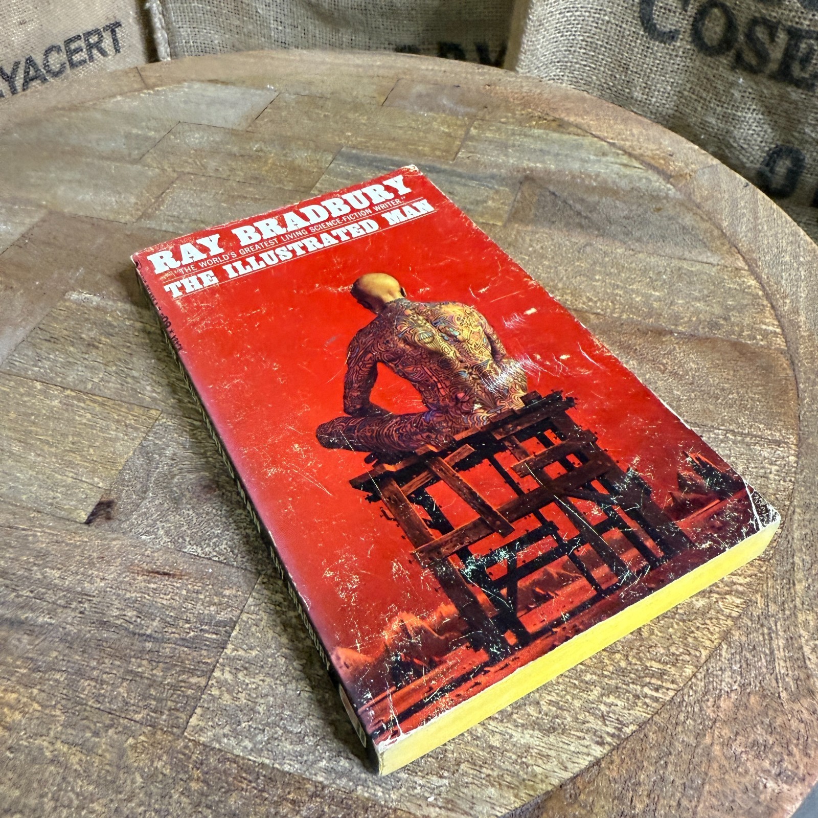 Ray Bradbury The Illustrated Man Bantam Vintage Paperback Science Fiction 1960s